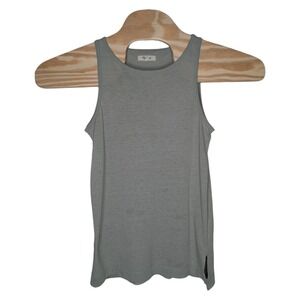 Madewell Women's Tank Top Size XS Olive‎ Green/Gray Linen Blend Boho Beachy